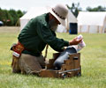 Mountain man prepares the Candy Cannon