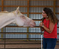 Cloud and Kris at Four Directions Horse Farm