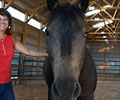 Jay with Kris at Four Directions Horse Farm