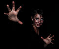 spooky beautiful girl at Morbid Nights Haunted House