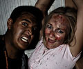 beautiful girl tortured at Morbid Nights Haunted House