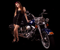 Brittany on a Harley