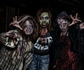 Zombie greetings at the Fort Collins Zombie Crawl