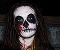 Zombie makeup at the Fort Collins Zombie Crawl