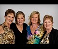 Linda Pereira, Jan Lelaya, Rita Hill Burke, Paula Almasy model shoot