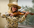 Amy playing the violin