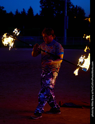 World Hoop Day 2019 - Fire Performer #02