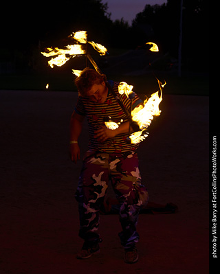 World Hoop Day 2019 - Fire Performer #02