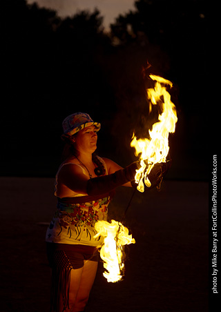 World Hoop Day 2019 - Fire Performer #03