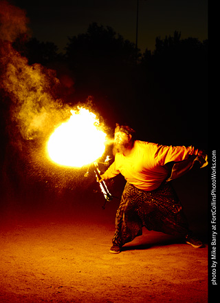 World Hoop Day 2019 - Fire Performer Scooby