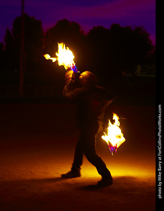 World Hoop Day 2019 - Fire Performer Scooby