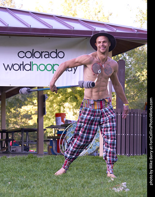World Hoop Day 2019 - Fire Performer Stephen