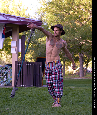 World Hoop Day 2019 - Fire Performer Stephen