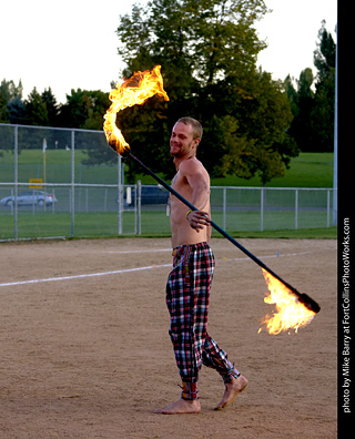 World Hoop Day 2019 - Fire Performer Stephen