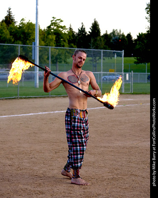 World Hoop Day 2019 - Fire Performer Stephen