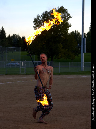 World Hoop Day 2019 - Fire Performer Stephen