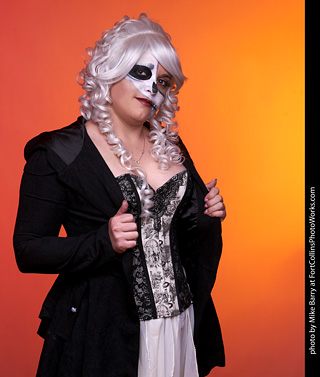 Aryn - Halloween skeleton model shoot