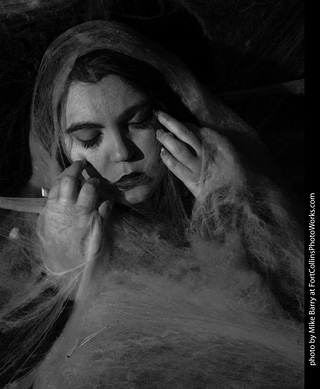 Andrea - spiderweb model shoot