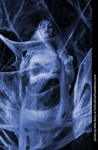 Andrea - spiderweb model shoot