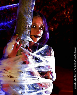 Meagan - spiderweb model shoot
