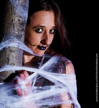 Meagan - spiderweb model shoot
