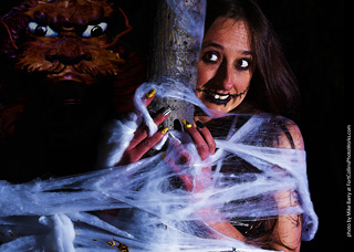 Meagan - spiderweb model shoot