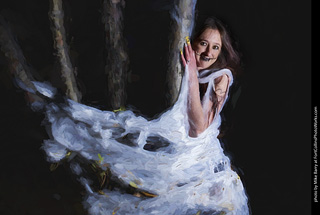 Meagan - spiderweb model shoot