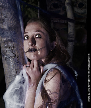 Meagan - spiderweb model shoot