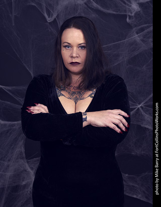 Morticia Addams shoot - Amy
