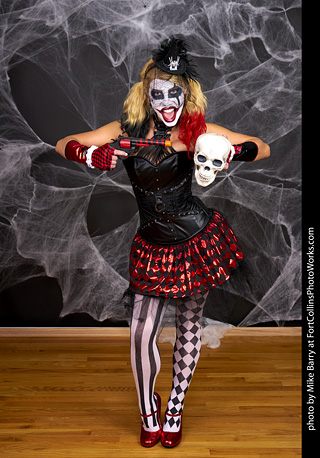 Freddy Krueger/Harley Quinn model shoot - Mandy