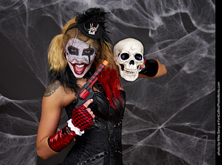 Freddy Krueger/Harley Quinn model shoot - Mandy