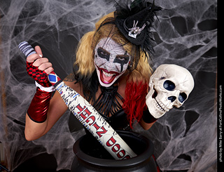 Freddy Krueger/Harley Quinn model shoot - Mandy