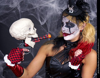 Freddy Krueger/Harley Quinn model shoot - Mandy