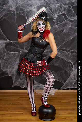 Freddy Krueger/Harley Quinn model shoot - Mandy