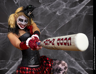 Freddy Krueger/Harley Quinn model shoot - Mandy