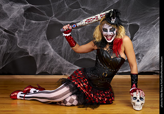 Freddy Krueger/Harley Quinn model shoot - Mandy