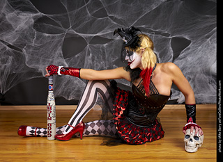 Freddy Krueger/Harley Quinn model shoot - Mandy