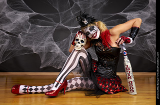 Freddy Krueger/Harley Quinn model shoot - Mandy