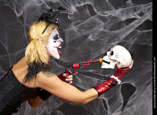 Freddy Krueger/Harley Quinn model shoot - Mandy