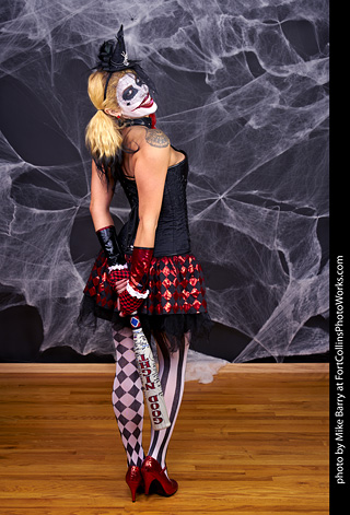 Freddy Krueger/Harley Quinn model shoot - Mandy