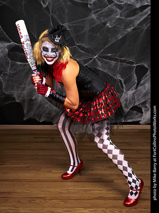 Freddy Krueger/Harley Quinn model shoot - Mandy