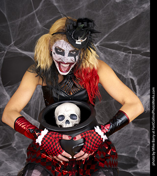 Freddy Krueger/Harley Quinn model shoot - Mandy