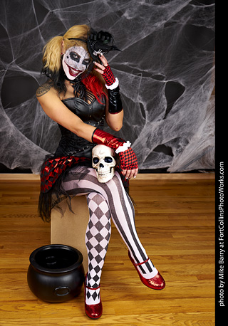 Freddy Krueger/Harley Quinn model shoot - Mandy