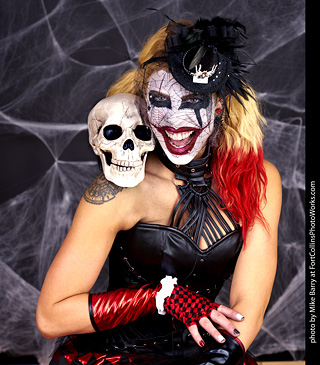 Freddy Krueger/Harley Quinn model shoot - Mandy