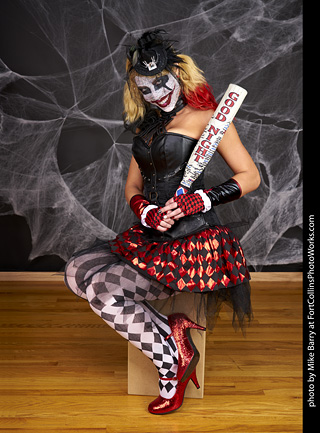 Freddy Krueger/Harley Quinn model shoot - Mandy