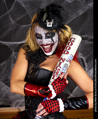 Freddy Krueger/Harley Quinn model shoot - Mandy