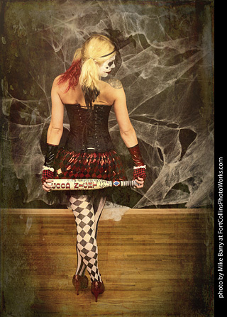 Freddy Krueger/Harley Quinn model shoot - Mandy