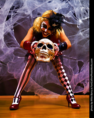 Freddy Krueger/Harley Quinn model shoot - Mandy