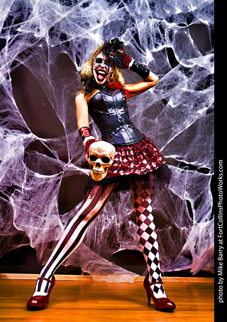 Freddy Krueger/Harley Quinn model shoot - Mandy