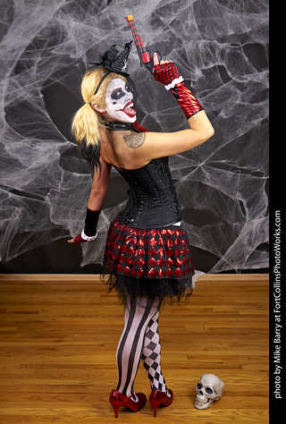 Freddy Krueger/Harley Quinn model shoot - Mandy